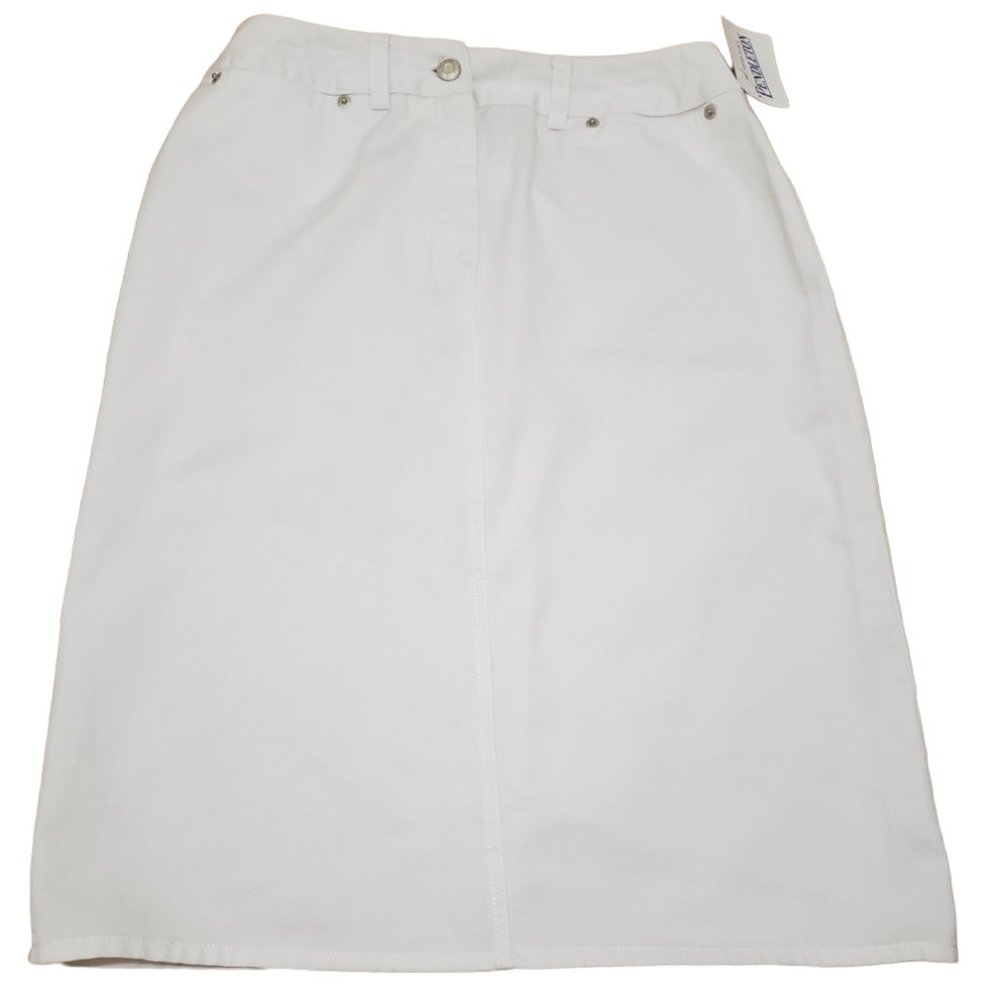 Pendleton Women's Size 6 Casual Essentials White Pencil Skirt NWT